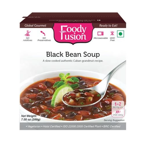 Foody Fusion Black Bean Soup, 200 g-1.webp